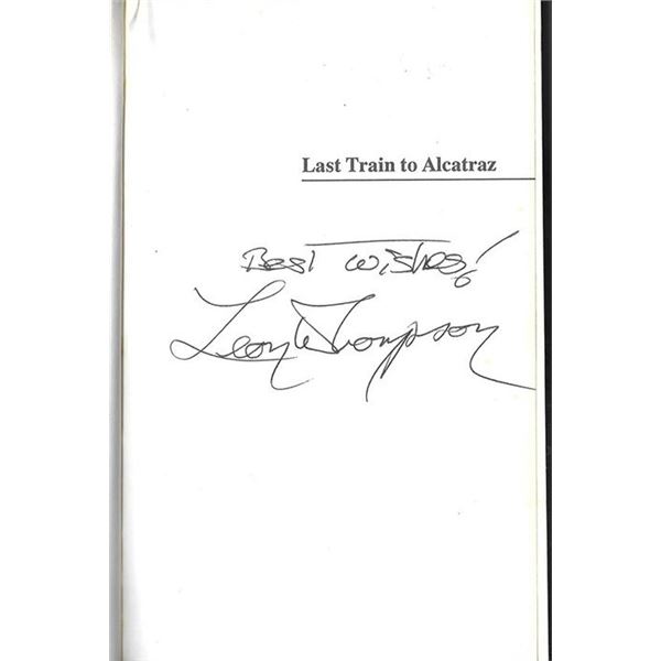 Alcatraz Inmate Leon “Whitey” Thompson Signed Book