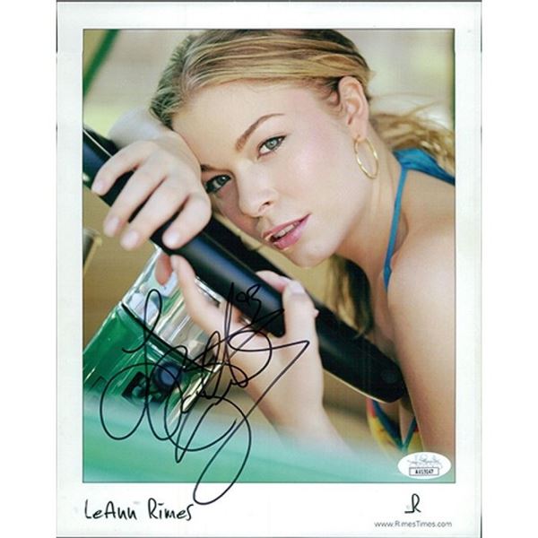 Singer LeAnn Rimes Signed Photo JSA