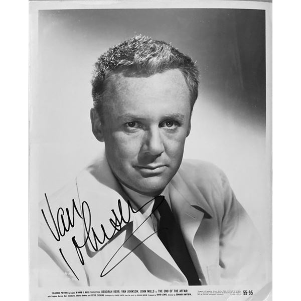 The End of the Affair Van Johnson signed movie photo