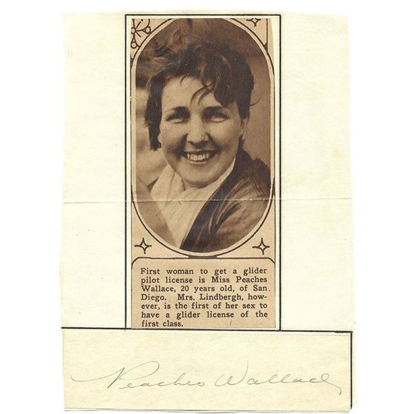 Peaches Wallace Signed Photograph