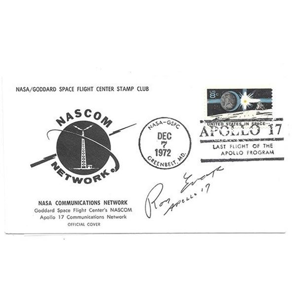 Astronaut Ron Evans signed space cover