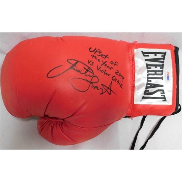 Josesito Lopez Signed Red Everlast Boxing Glove