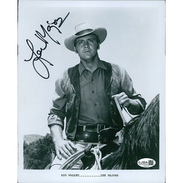 Big Valley Lee Majors Signed Photo JSA