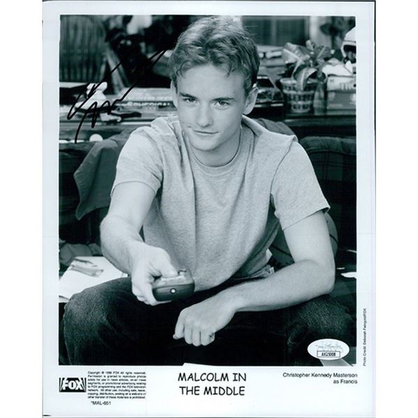 Malcolm In The Middle Christopher Masterson signed photo. JSA Authenticated
