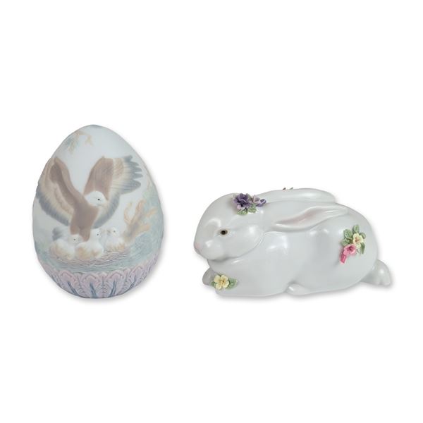 Gien Faience Vented Candy Dish with Blue White and Floral Accents