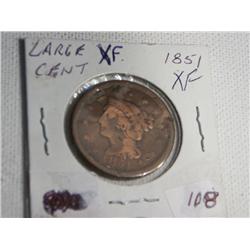 1851 LARGE CENT
