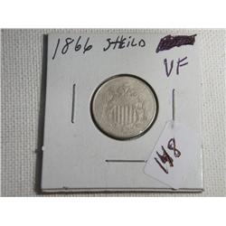 1866 SHIELD NICKEL