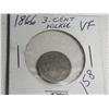 Image 1 : 1866 3 CENT NICKEL