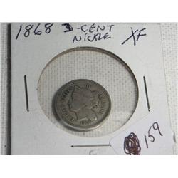 1868 3 CENT NICKEL