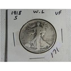 1918-S WALKING LIBERTY
