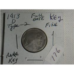 1913-D BUFFALO NICKEL