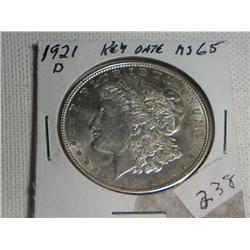 1921-D MORGAN DOLLAR