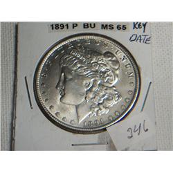 1891-P MORGAN DOLLAR