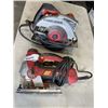 Image 1 : BLACK & DECKER LASER CIRCULAR SAW AND CRAFTSMAN PROFESSIONAL JIGSAW
