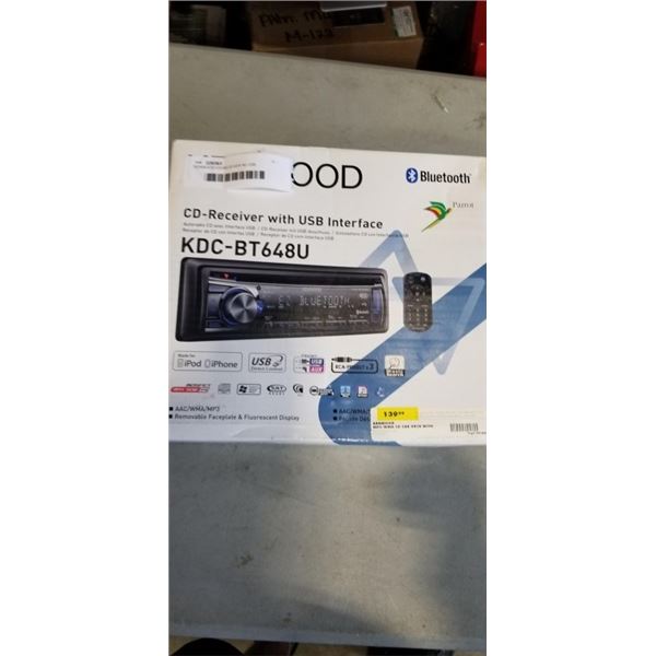 KENWOOD CD-RECEIVER W/ USB INTERFACE