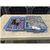 Image 1 : TRAY OF NEW SNAP CLIPS AND TRAY OF SMALL MAGNIFIERS