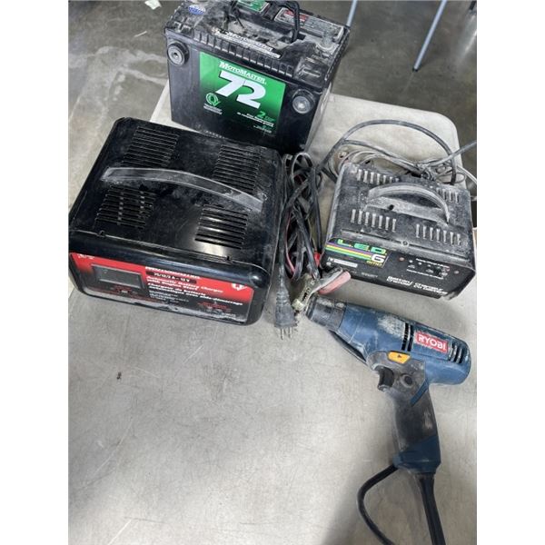 BATTERY CHARGERS AND BATTERY