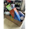 Image 3 : TRAY OF BETTER BOAT ITEMS INCLUDING TRAILER HITCH BALL MOUNT, ADJUSTABLE BOAT SEAT + PEDESTAL KIT, B
