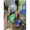 Image 4 : TRAY OF BETTER BOAT ITEMS INCLUDING TRAILER HITCH BALL MOUNT, ADJUSTABLE BOAT SEAT + PEDESTAL KIT, B