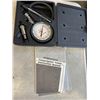 Image 3 : TRAY OF ELECTRIC HAND TOOLS INCLUDING 2 CORDED DRIVERS, DRYWALL TOOL, BATTERY CHARGER, AND A COMPRES