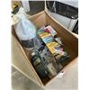 Image 2 : TRAY OF HOUSEWARE INCLUDING SHOP SQUARE SLIDING DOOR LOCK, GLODE CAPS, TIMBERTECH DECKCLEANER, ALUMI