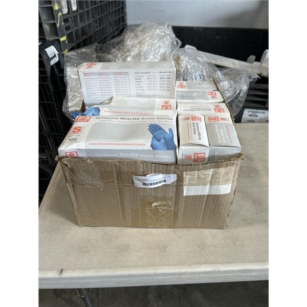 CASE OF NITRILE EXAM GLOVES, SIZE SMALL