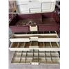 Image 3 : LOT OF FISHING GEAR - RODS, LARGE NET, AND TACKLE BOX