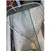 Image 4 : LOT OF FISHING GEAR - RODS, LARGE NET, AND TACKLE BOX