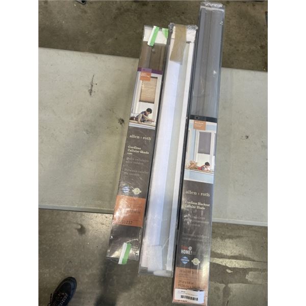 3 NEW ALLEN AND ROTH BLACK OUT SHADES