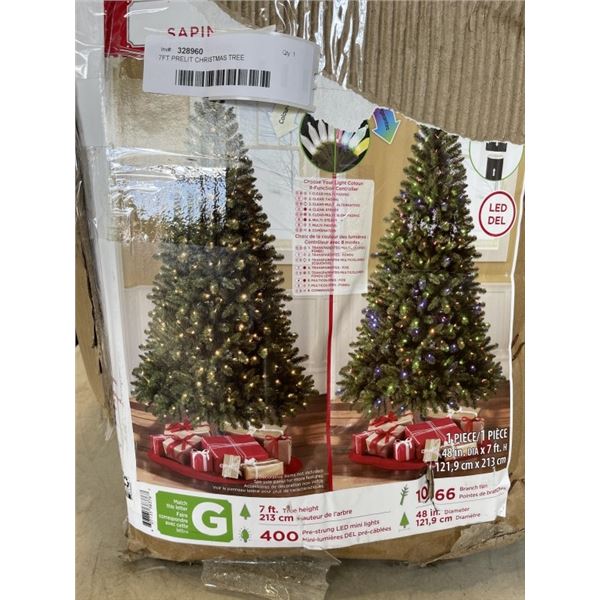 7FT PRELIT CHRISTMAS TREE