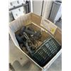 Image 2 : 2 10LB WEIGHTS,  VINTAGE MEAT GRINDER AND ASSORTED BASKETS