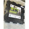 Image 1 : 7 BRAND NEW / SEALED PACKS RUBBER TILE FLOOR TILES - 10 TILS PER PACK, 19" x 19" TILES, 23 SQ/FT PER
