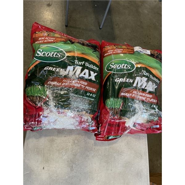 2 BAGS SCOTTS TRUK BUILDER FALL LAWN FOOD