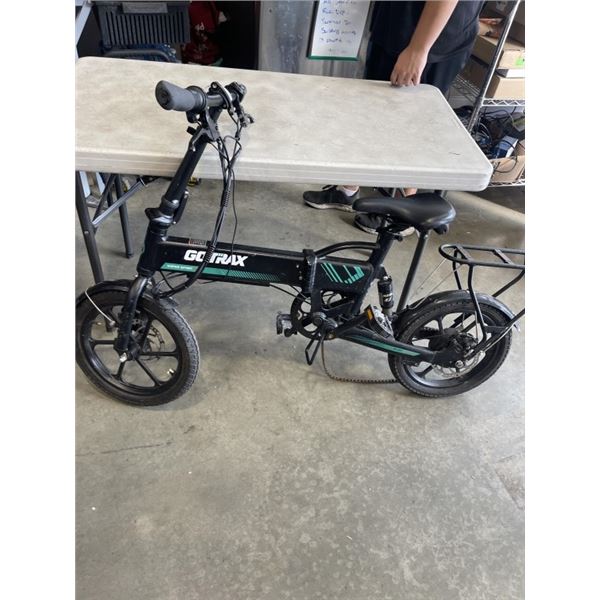 GO TRAX ELECTRIC SCOOTER. UNTESTED