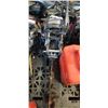 Image 1 : MERCURY 9.8HP OUTBOARD MOTOR WITH GAS TANK, NO HOSE, STARTED UP, MAY NEED SERVICE
