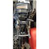 Image 2 : MERCURY 9.8HP OUTBOARD MOTOR WITH GAS TANK, NO HOSE, STARTED UP, MAY NEED SERVICE