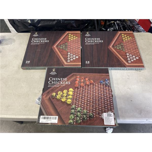 3 YELLOW MOUNTAIN CHINESE CHECKERS