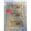 Image 1 : 3 MINT 1986 CANADIAN $2 BILLS IN SEQUENCE 729-731 LAST ISSUE