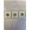 Image 2 : 3 CANADIAN 10 CENTS KING GEORGE V LOW MINTAGE .800 SILVER
