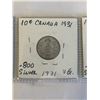 Image 4 : 3 CANADIAN 10 CENTS KING GEORGE V LOW MINTAGE .800 SILVER