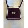 Image 2 : VINTAGE 14K RING W/ GEMSTONE AND DIAMONDS