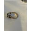 Image 5 : VINTAGE 14K RING IN BIRKS RING BOX - W/ GEMSTONE AND DIAMONDS