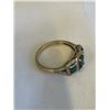 Image 4 : 2 VINTAGE GOLD PLATED RINGS AND r&b 14K NICKLACE W/ 2 PENDANTS