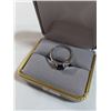 Image 3 : 925 STERLING SILVER BLACK STONE RING SIZE 8