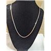 Image 1 : 925 STERLING SILVER FLAT CHAIN NECKLACE