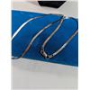 Image 3 : 925 STERLING SILVER FLAT CHAIN NECKLACE