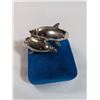 Image 3 : HINGED SILVER TONE DOLPHIN BRACELET