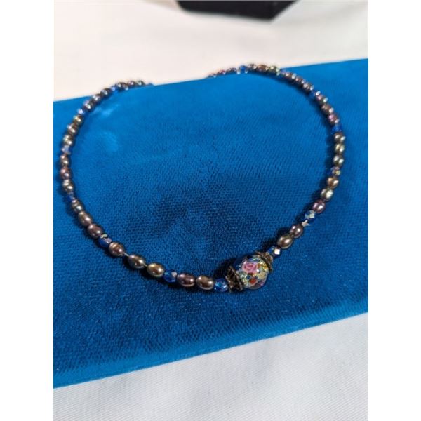 925 STERLING SILVER W/ GENUINE PEARLS BRACELET