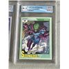 Image 5 : 4 GRADED SUPER HERO CARDS