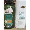 Image 2 : 2 VEGAN KOMBOOCHA ESSENCE AND DOVE AND HERBAL ESSENCE LARGE SHAMPOO JUGS - NOT FULL